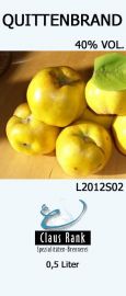 Klicken um zu vergrößern Quittenbrand 40% Vol. 500ml